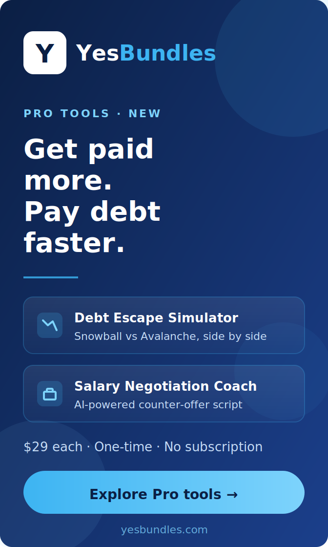 YesBundles — Get paid more. Pay debt faster.